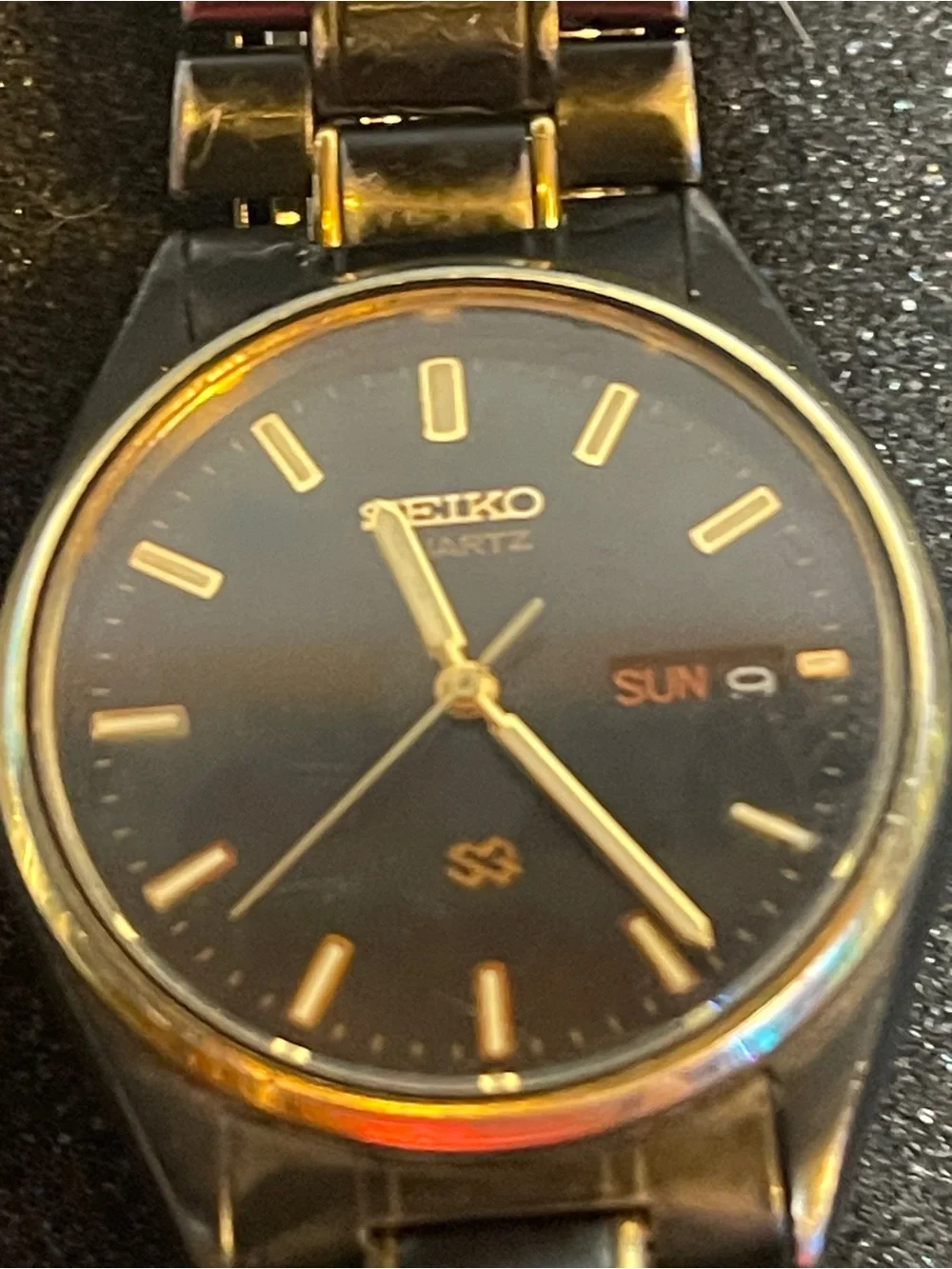 Seiko Two-Tone Gold & Black Men’s Dress Watch